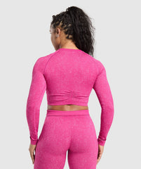Adapt Fleck Seamless Long Sleeve Crop Top