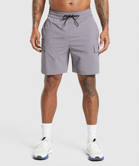 Stretch Woven Cargo Shorts