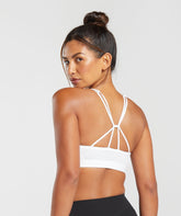 Ruched Strappy Sports Bra