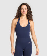 Vital Halter Neck Tank With Shelf