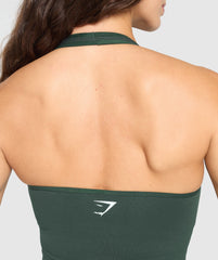 Vital Halter Neck Tank With Shelf