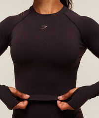 Activate Long Sleeve Crop Top