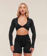 Adapt Animal Long Sleeve Crop Top