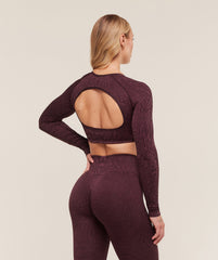 Adapt Animal Long Sleeve Crop Top