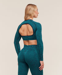 Adapt Animal Long Sleeve Crop Top