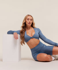 Adapt Animal Long Sleeve Crop Top