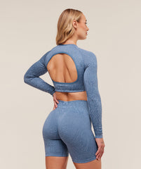 Adapt Animal Long Sleeve Crop Top