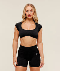 Adapt Fleck x Whitney Short Sleeve Crop Top