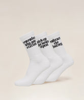 Motivate Graphic Crew Sock 3pk