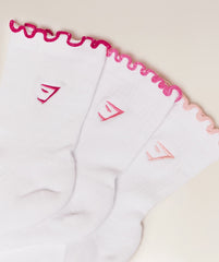 Midi Frill Socks 3pk