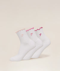Midi Frill Socks 3pk