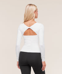 Twist Back Long Sleeve Top