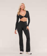 Twist Front Straight Leg Legging