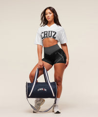 Gymshark x Analis Duffle Bag - Midnight Blue/Soft White