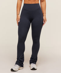 Lifting Dipped Waistband Flared Leggings