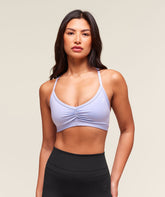 Ruched Strappy Sports Bra