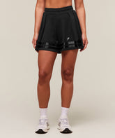 Mesh Pleated Shorts