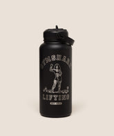 Metal Insulated 1L Bottle with Straw