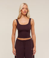 Waffle Cropped Tank