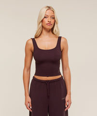 Waffle Cropped Tank