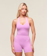 Vital Halter Neck Tank With Shelf