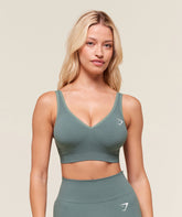 Vital V Neck Sports Bra