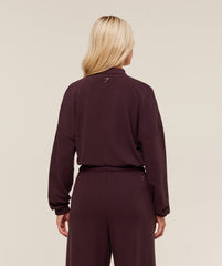 Waffle Midi Zip Up Jacket