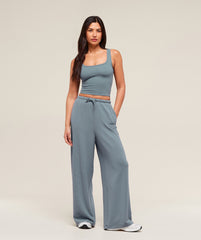 Waffle Wide Leg Pants