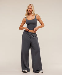 Waffle Wide Leg Pants