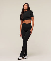 everywear Warp Knit Flare Leggings
