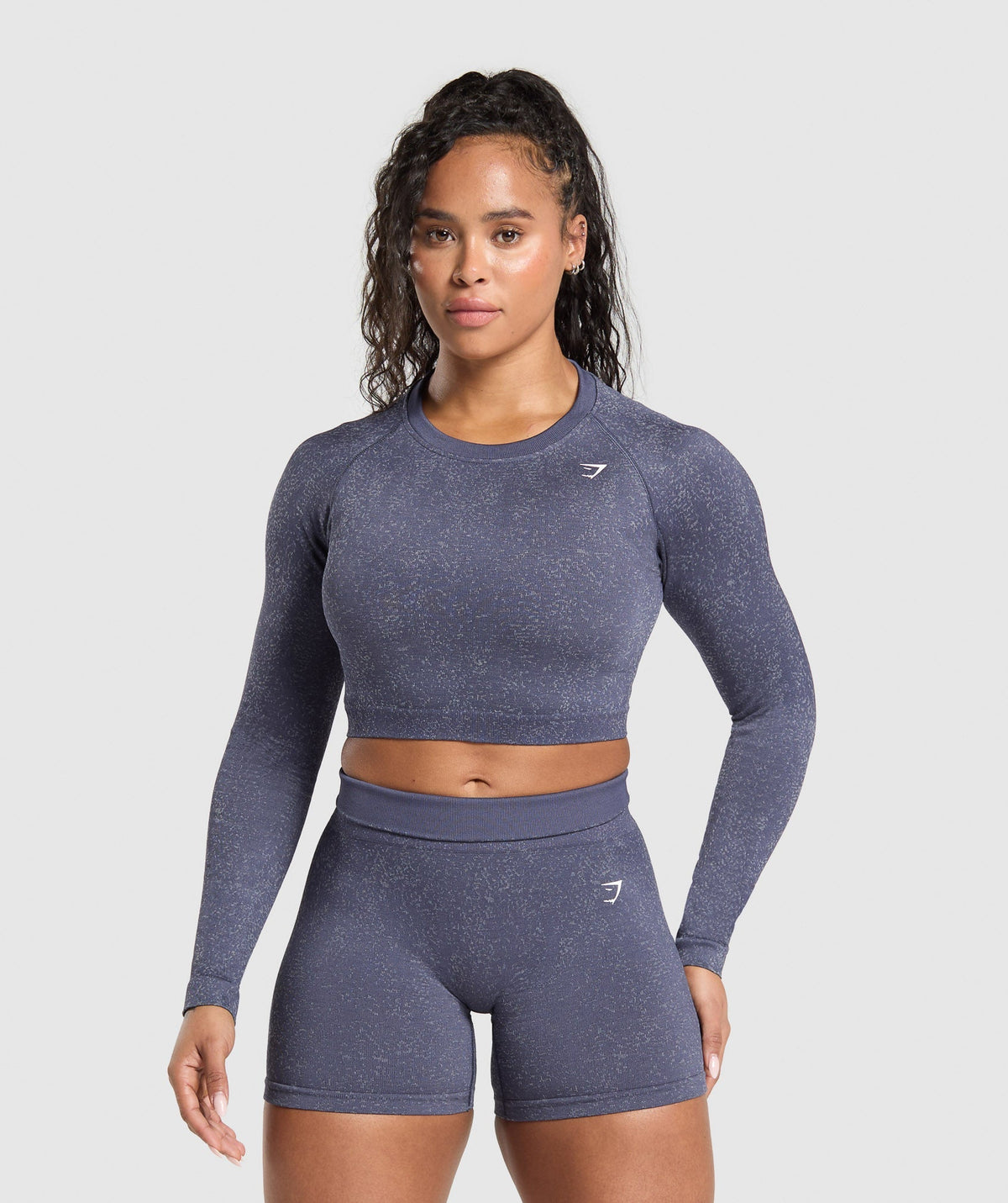 Adapt Fleck Seamless Long Sleeve Crop Top