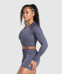 Adapt Fleck Seamless Long Sleeve Crop Top