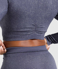 Adapt Fleck Seamless Long Sleeve Crop Top