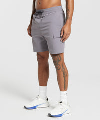 Stretch Woven Cargo Shorts