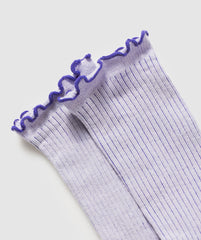 Frill Crew Single Sock