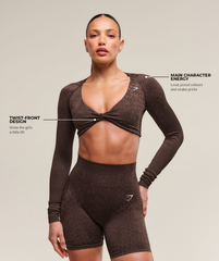 Adapt Animal X Whitney Seamless Long Sleeve Top