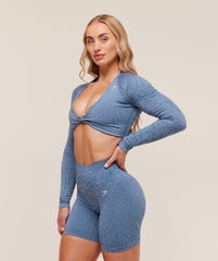 Adapt Animal Long Sleeve Crop Top