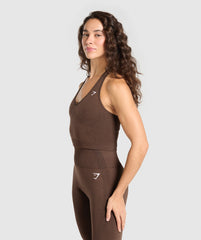 Vital Halter Neck Tank With Shelf