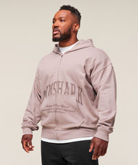 Collegiate Script Zip Up Hoodie