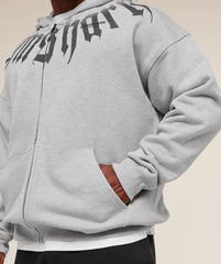 Fade Graphic Zip Up Hoodie