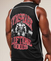 Graphic Basketball Mesh Tank