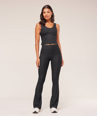 Ribbed Flared Legging