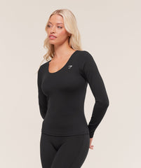 Twist Back Long Sleeve Top