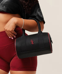 Gymshark x Analis Mini Barrel Bag - Black/Carmine Red