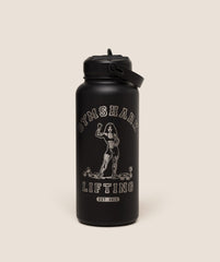 Metal Insulated 1L Bottle with Straw