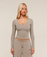 Waffle Long Sleeve Top