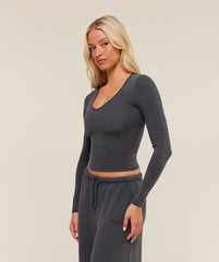 Waffle Long Sleeve Top