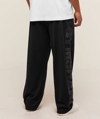 Graphic Wordmark Mesh Wide Leg Pants