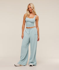 Waffle Wide Leg Pants