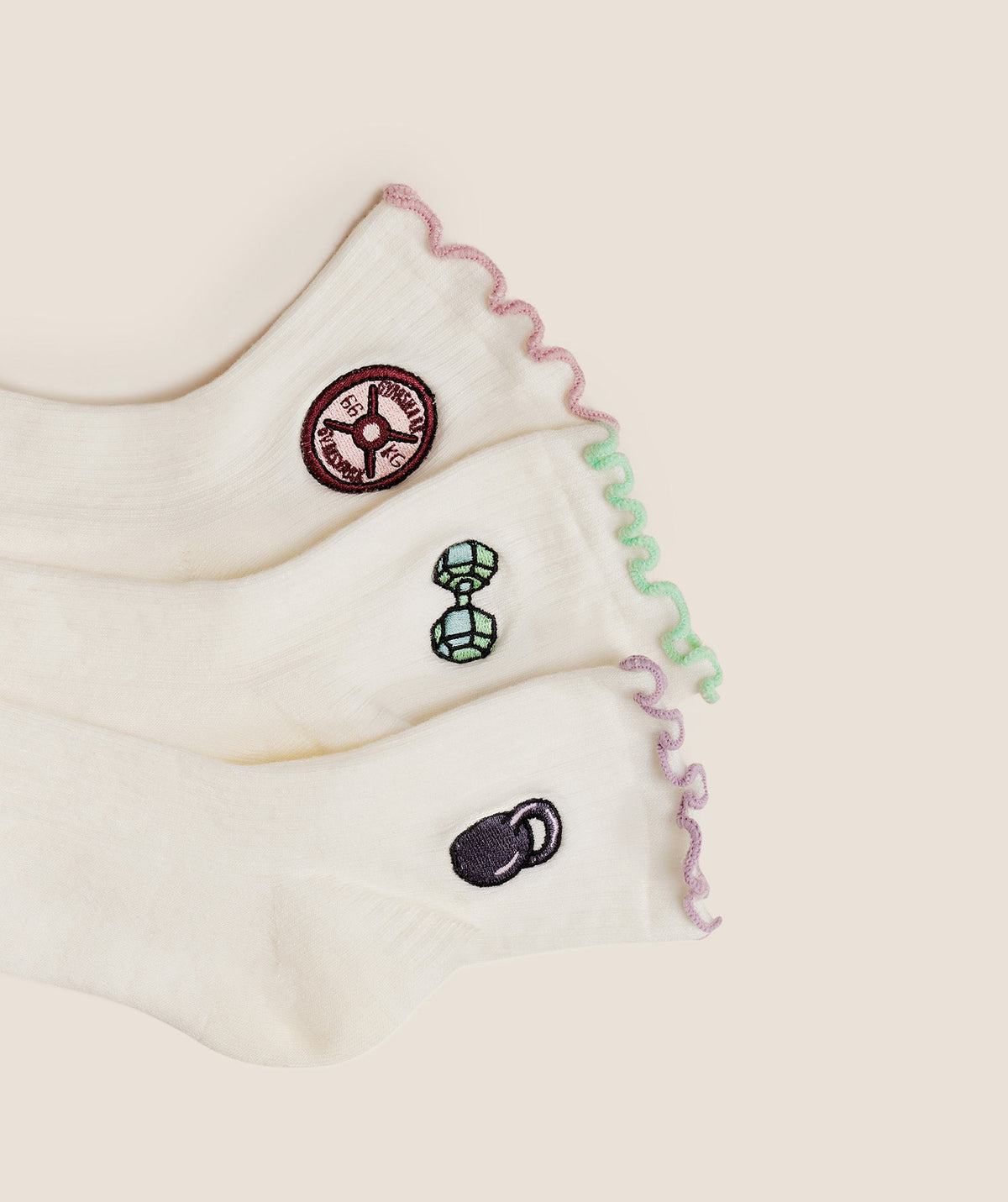 Weight Doodle Graphic Frill Midi 3pk